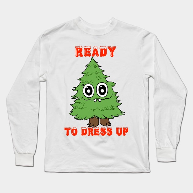 Xmas Tree Long Sleeve T-Shirt by HamsterOver